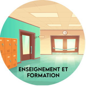 Bouton "Enseignement et Formation"