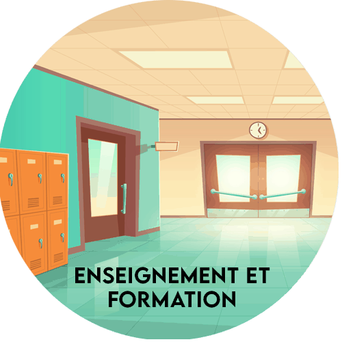 Bouton "Enseignement et Formation"