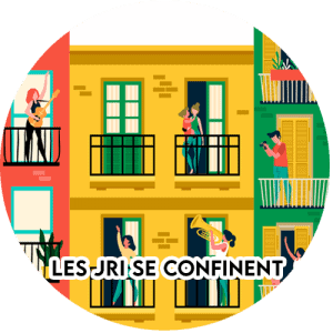 Bouton "Les JRI se confinent"