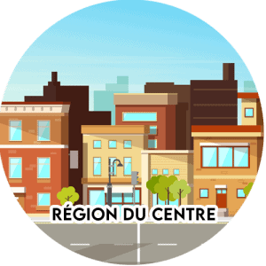 Bouton "Région du centre"
