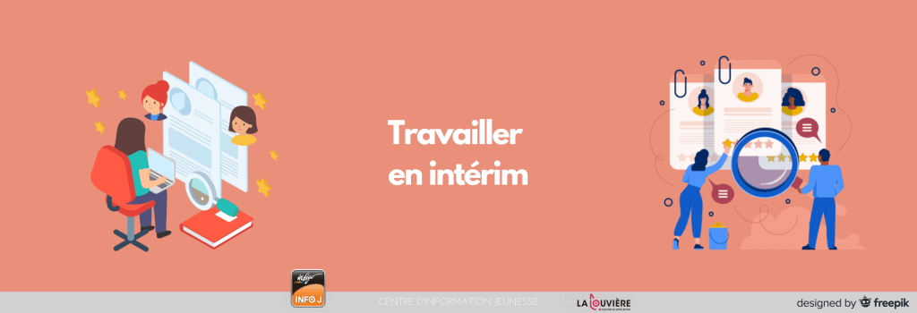 Bannière "Travailler en intérim"